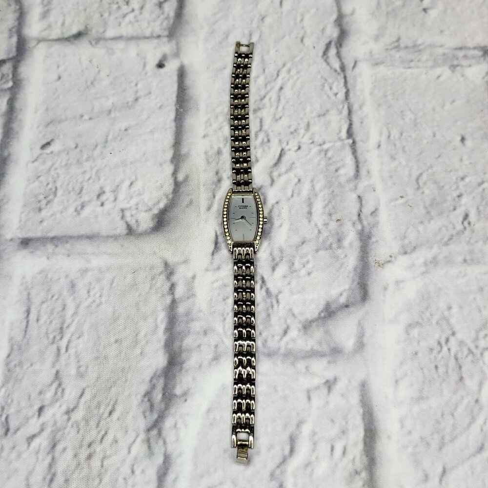 Vintage Citizen Ladies Watch Quartz Crystals 5421-S011469 New Battery Rare - Picture 2 of 10